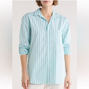 Frank & Eileen Boyfriend Cotton Button-Up Shirt Size M